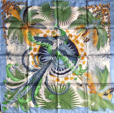 Hermes Vintage Silk Jacquard Scarf “MYTHIQUES PHOENIX” by 